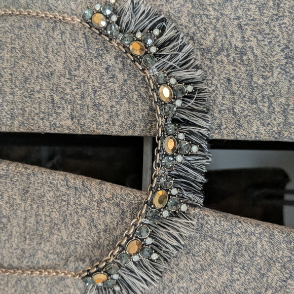 Loft Fringe Jeweled Necklace - Picture 2 of 5